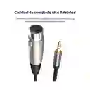 Cable Xlr Hembra 3.5 Mm Macho Microfono - 10 metros