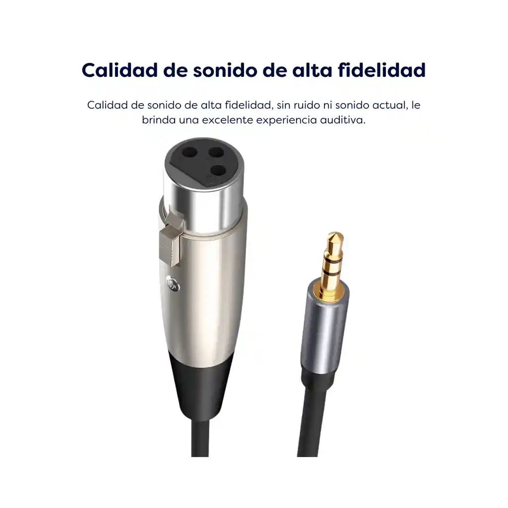 Cable Xlr Hembra 3.5 Mm Macho Microfono - 10 metros
