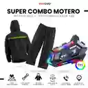 Impermeable Motero Talla L Con Intercomunicador Bluetooth Y20 Manos Libres