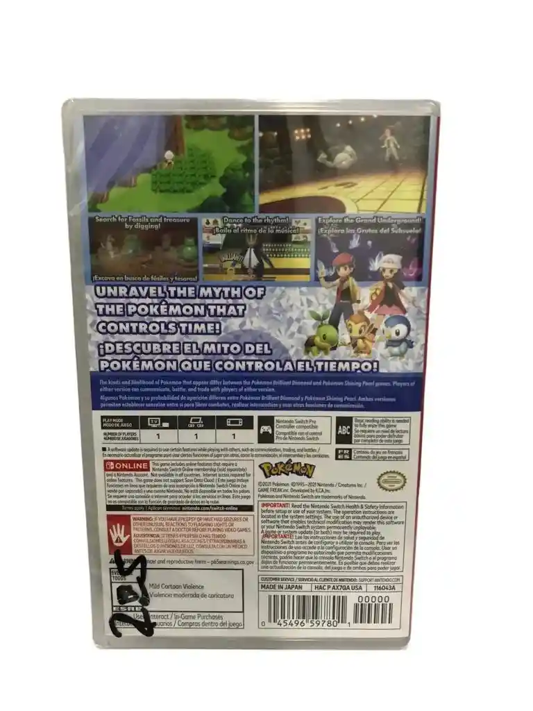 Pokemon Brilliant Diamond Para Nintendo Switch Nuevo Fisico