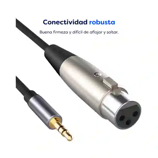 Cable Xlr Hembra 3.5 Mm Macho Microfono - 20 Metros