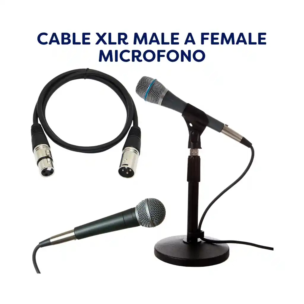 Cable Xlr Macho - Hembra Microfono - 5 metros