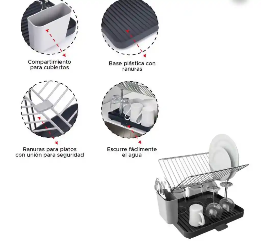 Escurridor De Platos 2 Niveles