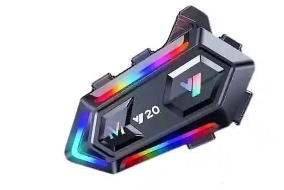 Intercomunicador Bluetooh Auricular Casco Moto V 20 Max