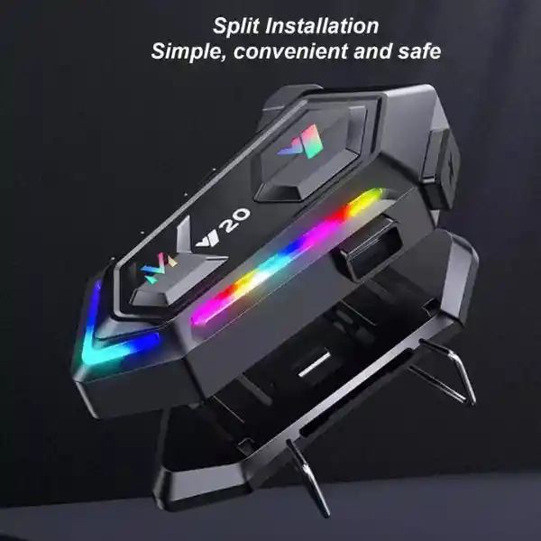 Intercomunicador Bluetooh Auricular Casco Moto V 20 Max
