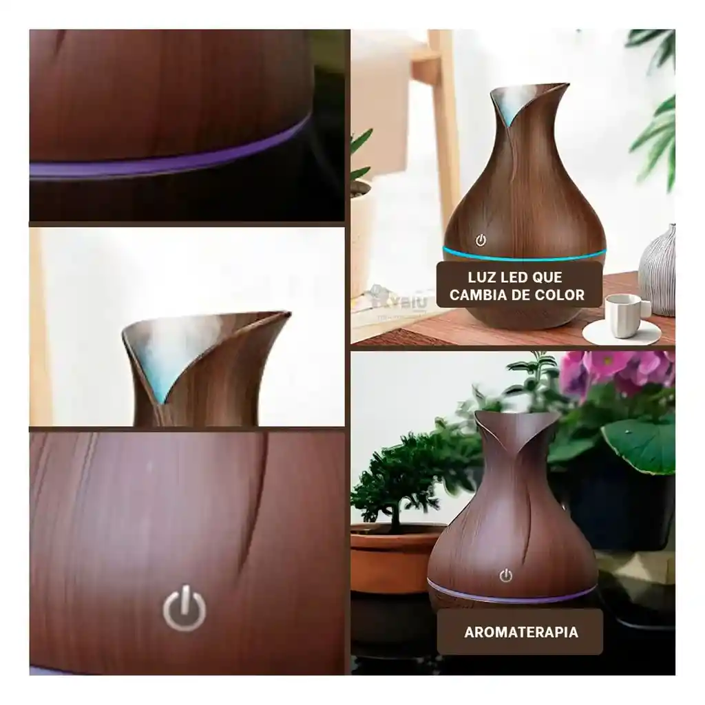 Humidificador Ultrasónico En Forma De Jarrón
