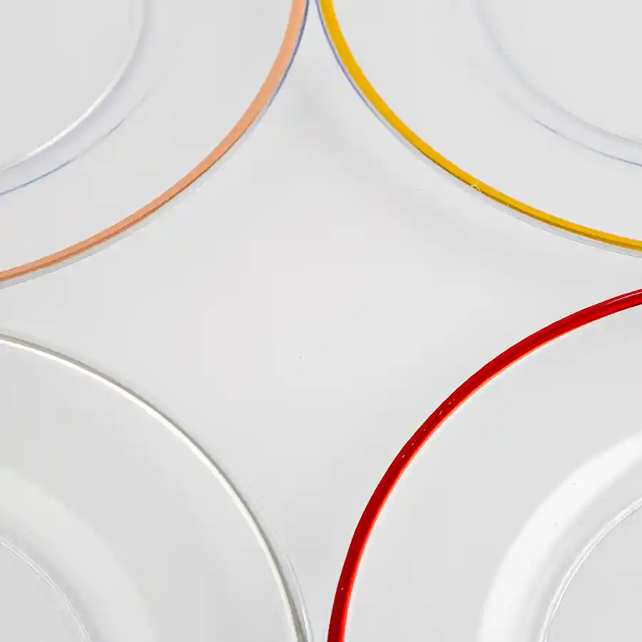 Portaplato Expressions Borde Color 33 Cm 4 Ud Plastico