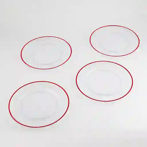 Portaplato Expressions Borde Color 33 Cm 4 Ud Plastico