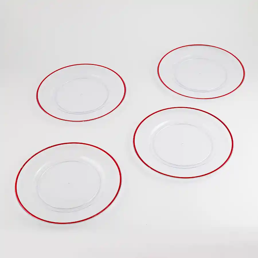 Portaplato Expressions Borde Color 33 Cm 4 Ud Plastico