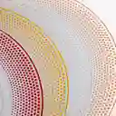Portaplato Expressions Borde Puntos 33 Cm 4 Ud Plastico