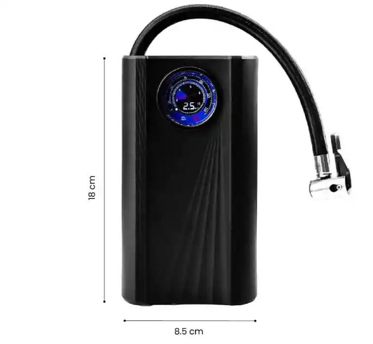 Compresor De Aire Portátil Recargable Digital Para Carro Moto Bicicleta