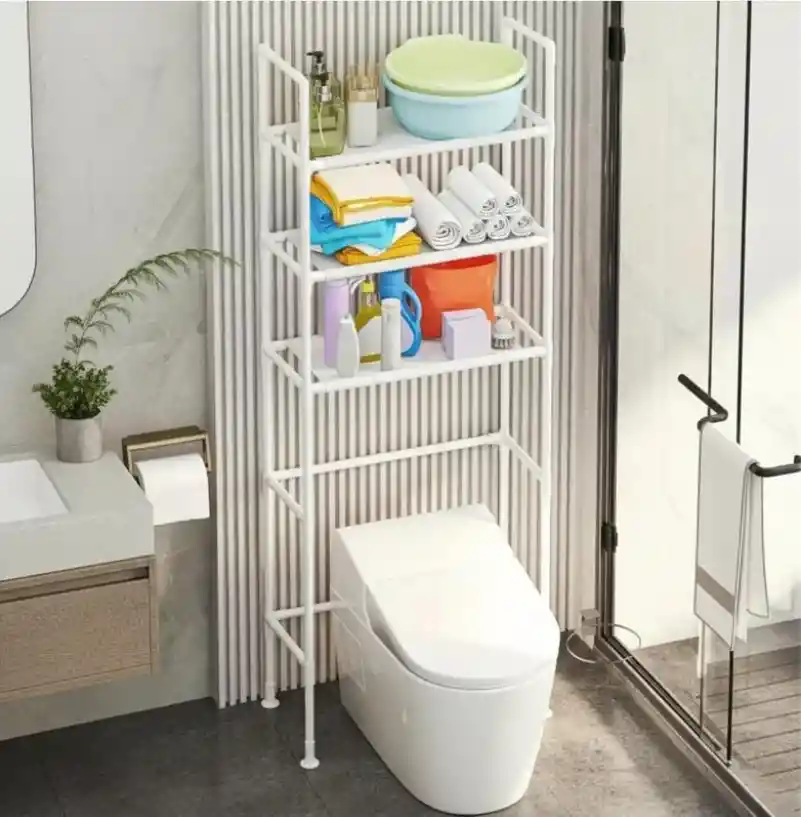 Mueble Organizador Para Baño 3 Niveles Estantería Resistente Multiusos