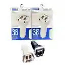 Pluyin De Carro Tipo C Y Usb Yy-c18 Blanco