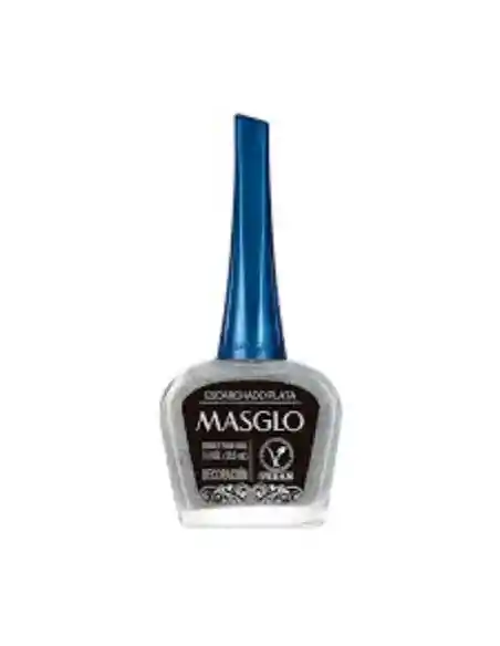 Masglo Esmalte Tradicional Escarcha Plateada Decoracion