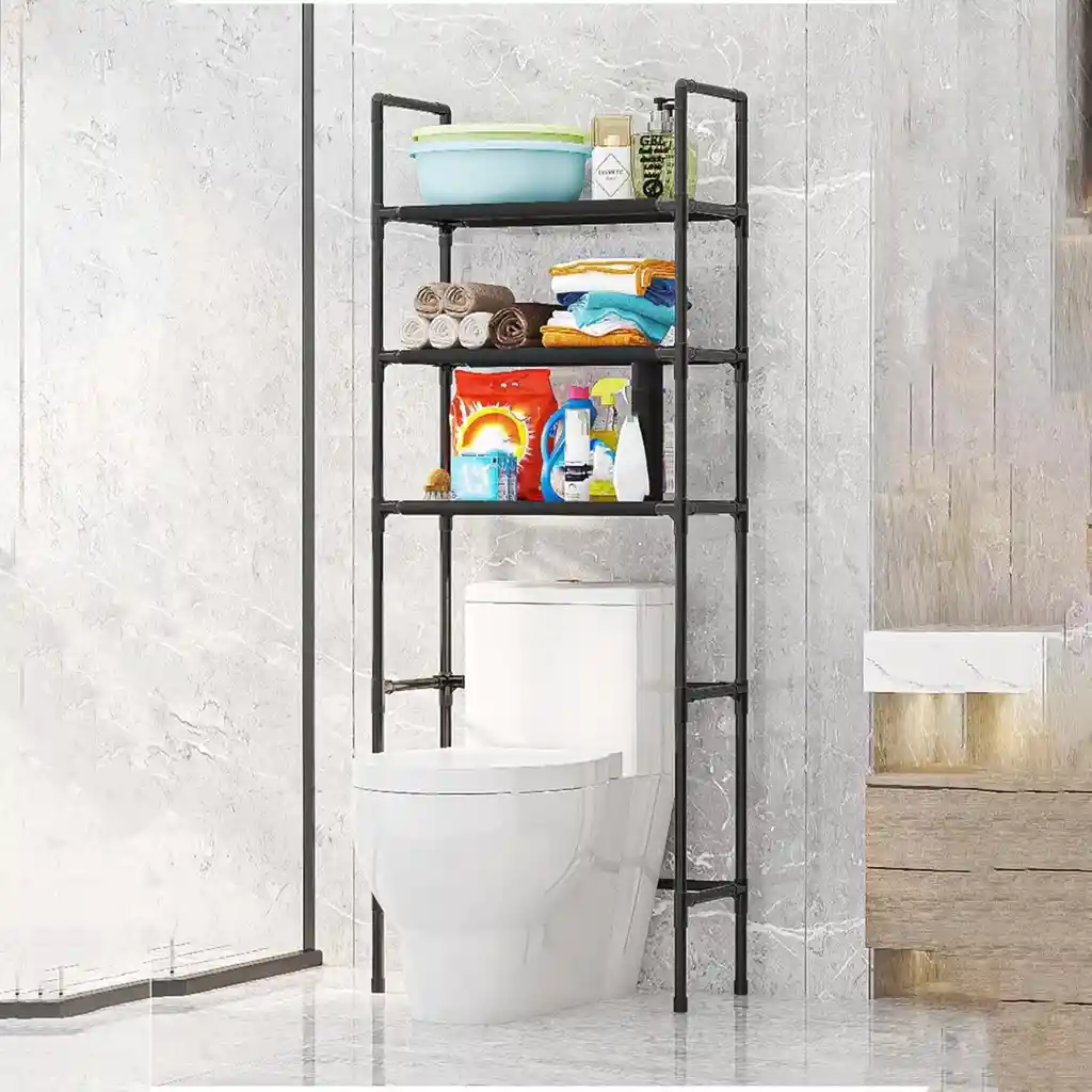Mueble Organizador Para Baño 3 Niveles Estantería Resistente Multiusos