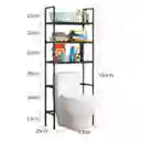 Mueble Organizador Para Baño 3 Niveles Estantería Resistente Multiusos