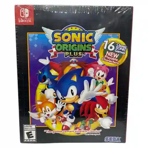 Sonic Origins Plus Nintendo Switch Nuevo, Sellado Y Fisico