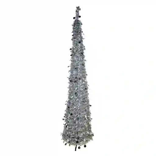 Arbol Expressions Colapsible 38x180cm Plateado Pvc
