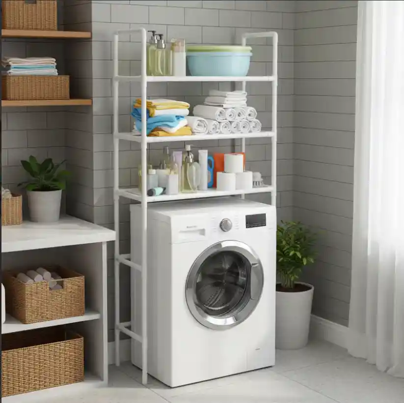 Mueble Organizador Lavadora 3 Niveles Estante Multiusos Resistente