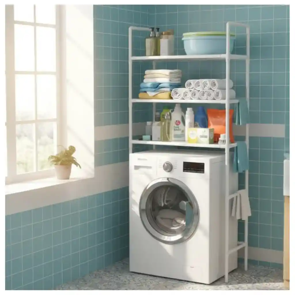 Mueble Organizador Lavadora 3 Niveles Estante Multiusos Resistente