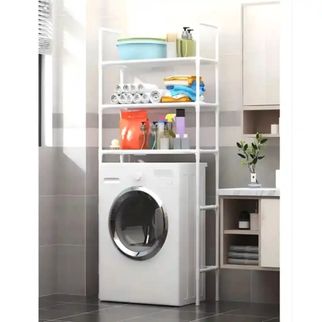 Mueble Organizador Lavadora 3 Niveles Estante Multiusos Resistente