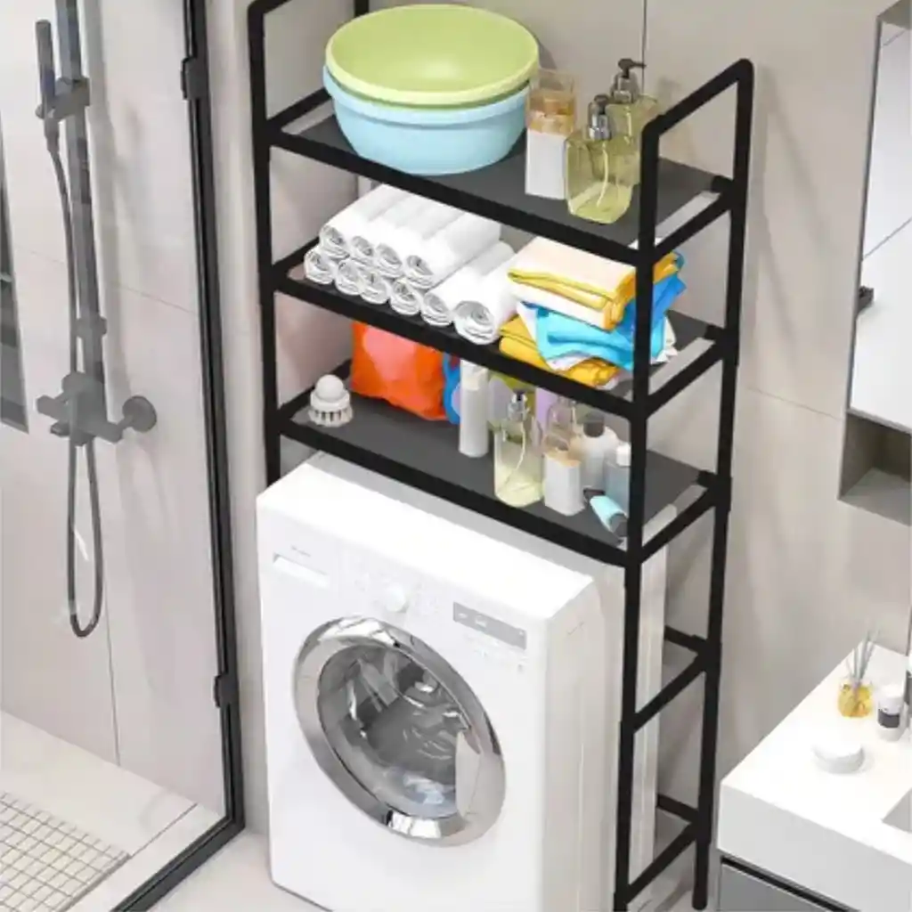 Mueble Organizador Lavadora 3 Niveles Estante Multiusos Resistente