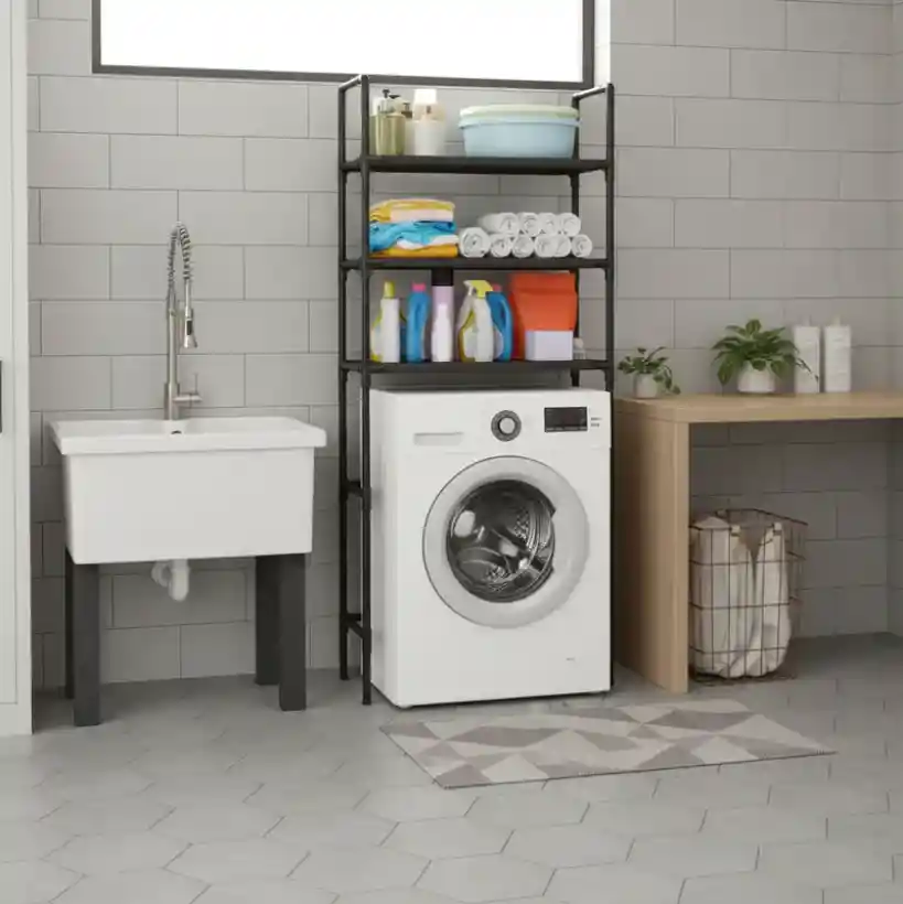 Mueble Organizador Lavadora 3 Niveles Estante Multiusos Resistente