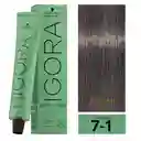 Igora Zero Amm (sin Amoniaco) 7-1 Rubio Medio Ceniza 60 Ml