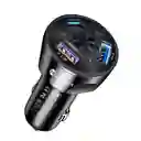Cargador Plugin De Carro 55w Mle-66pd Con 2 Usb Y 1 Tipo C