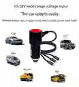 Cargador Plug In De Carro Yy-d03 Con Cables Tipo C Iphone V8