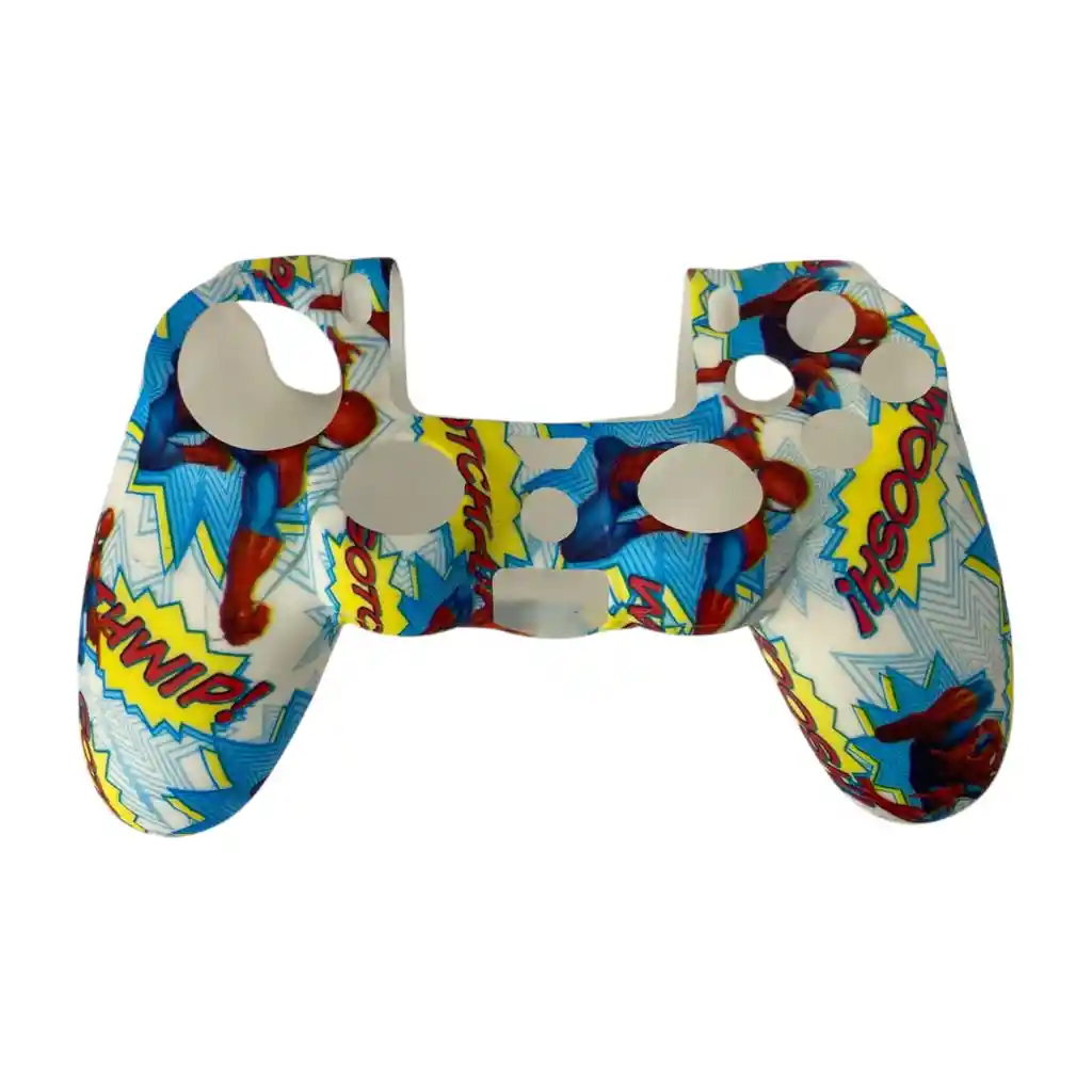 Funda En Silicona De Diseño + 2 Grips Para Control Ps4