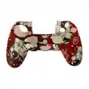 Funda En Silicona De Diseño + 2 Grips Para Control Ps4
