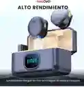 Micrófono Inalámbrico Solapa Magnético Solapa Doble Canal Profesional 40hrs