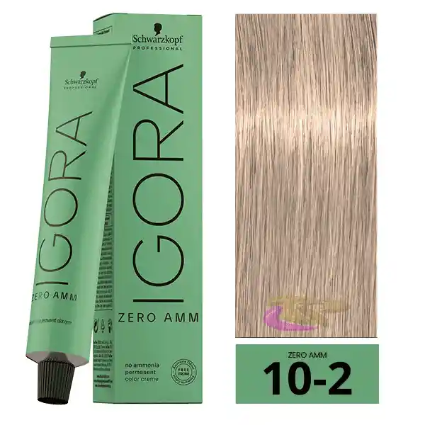 Igora Zero Amm (sin Amoniaco) 10-2 Rubio Platino Humo 60 Ml