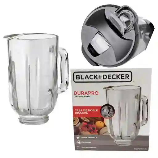 Jarra Licuadora Vidrio Black-decker Con Tapa Turbopro Durapro Cyclone