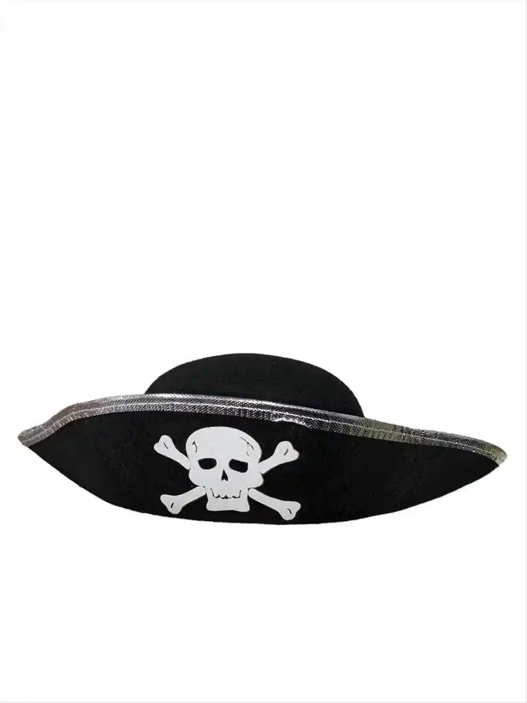 Sombrero Pirata Adulto Para Halloween Hora Loca Carnaval Ref 0256