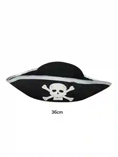 Sombrero Pirata Adulto Para Halloween Hora Loca Carnaval Ref 0256