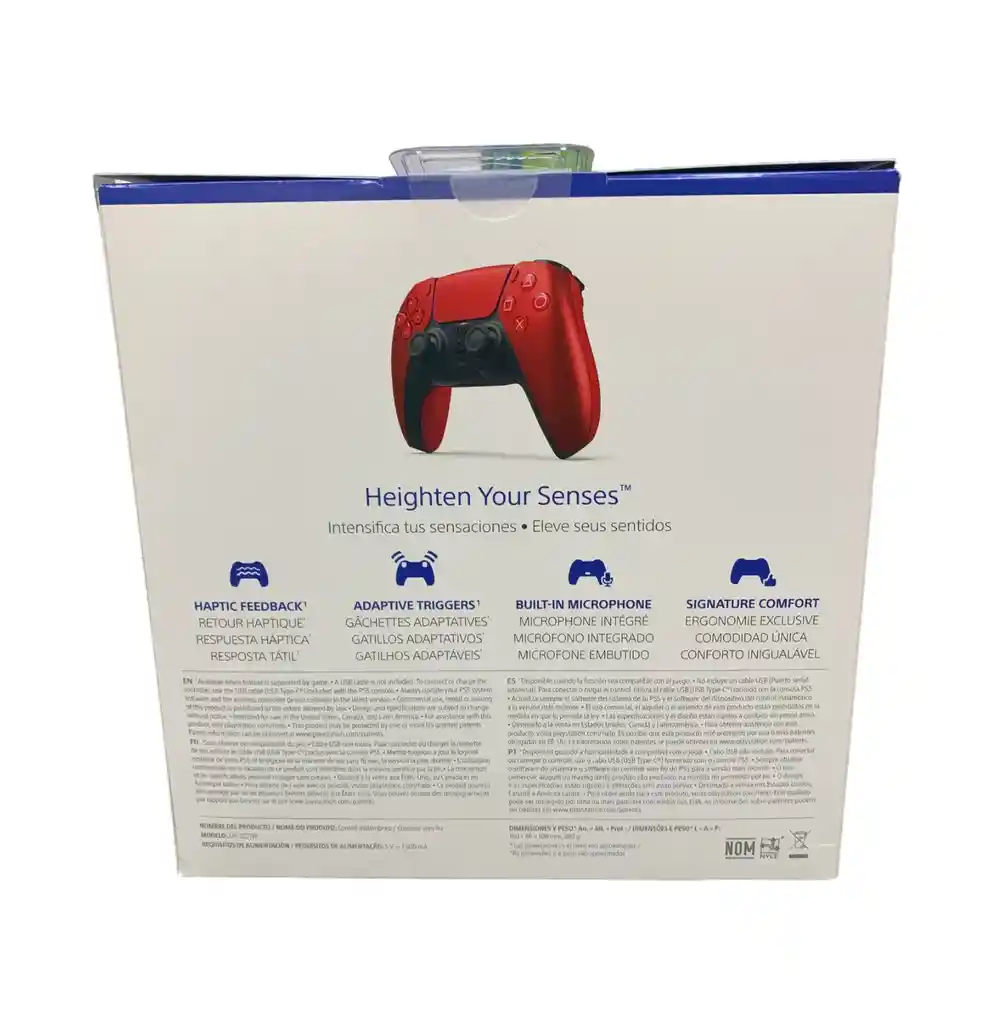 Control/ Mando Dualsence Volcanic Red Para Ps5