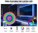 Tira Luz Led Neón Rgb 5m Con Control Remoto Multicolor Decoración Hogar Oficina