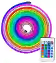 Tira Luz Led Neón Rgb 5m Con Control Remoto Multicolor Decoración Hogar Oficina