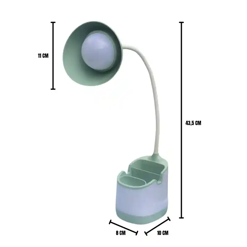 Lampara De Escritorio Led Multifuncional Multifuncional 3 En 1