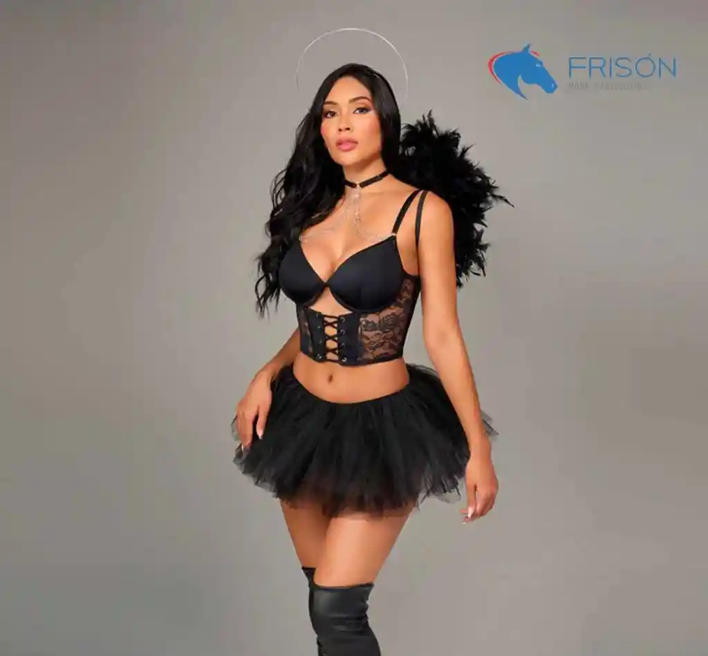 Disfraz Night Angel Negro