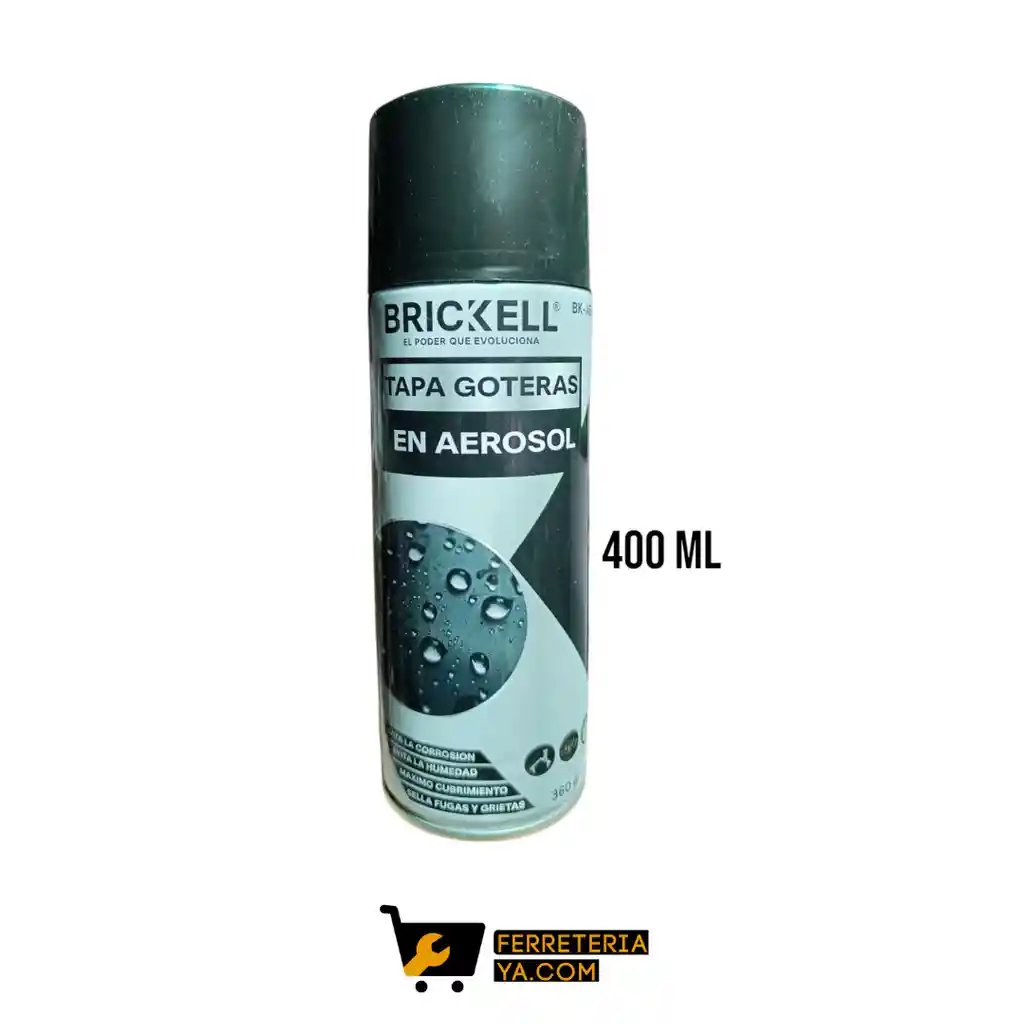 Tapa Goteras 400ml Negro Brickell