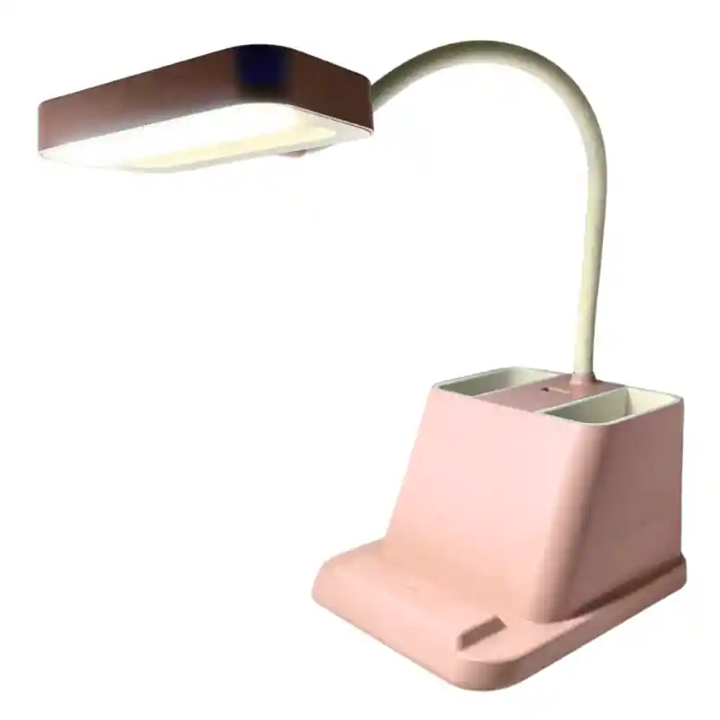 Lampara De Mesa Multifuncional Con Porta Lápices Y Soporte Para Celular