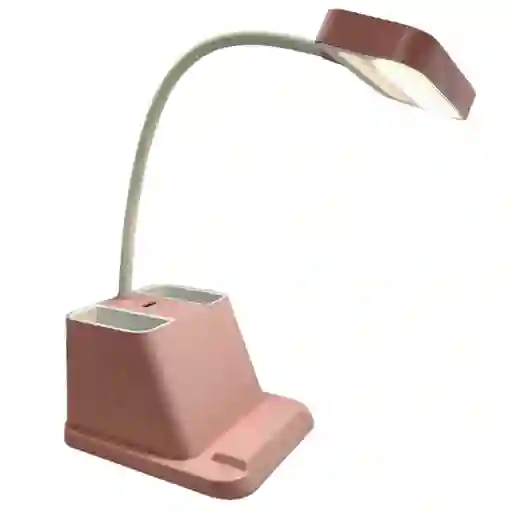 Lampara De Mesa Multifuncional Con Porta Lápices Y Soporte Para Celular