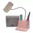 Lampara De Mesa Multifuncional Con Porta Lápices Y Soporte Para Celular