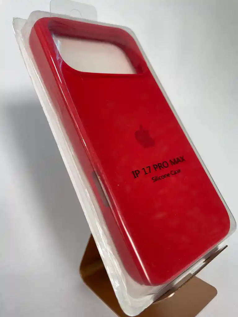 Silicon Case Iphone 17 Pro Max Rojo