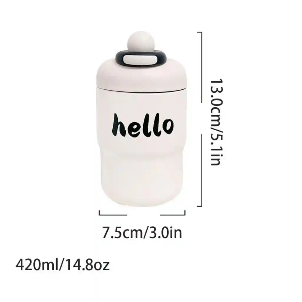 Termo Térmico Antiderrames Acero Inoxidable 420ml Termo Tendencia