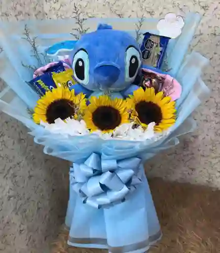 Ramo De Stich Con Girasoles