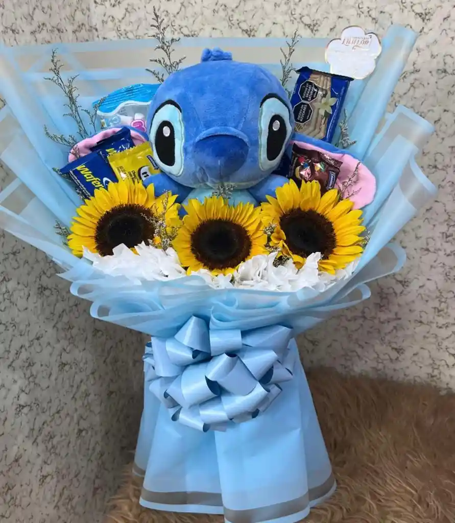 Ramo De Stich Con Girasoles